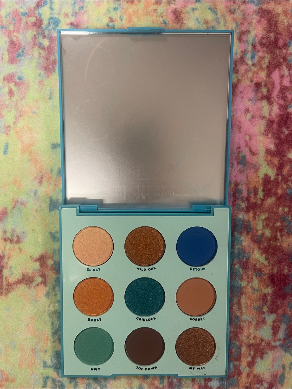 ColourPop MAR Eyeshadow Palette - Bright Blue Case with Navy Lettering - Picture 2 of 4